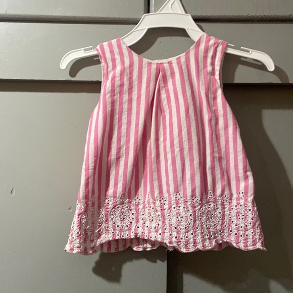 Pink striped tank - Picture 1 of 3